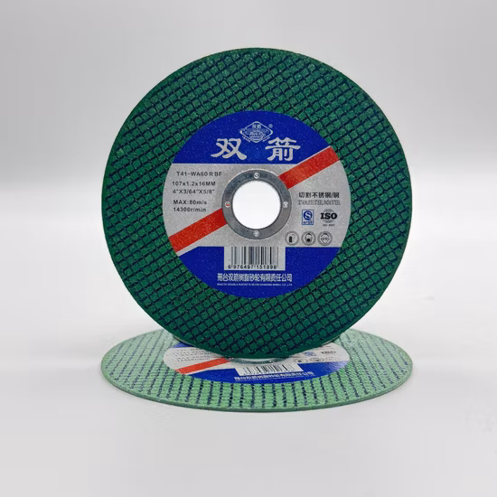 Disco abrasivo del produttore per acciaio inossidabile 115X6X22.2 con certificati MPa e Ce